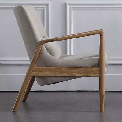 거실 가구 견고한 목재 의자 소파 가루 된 팔바닥 및 쿠션