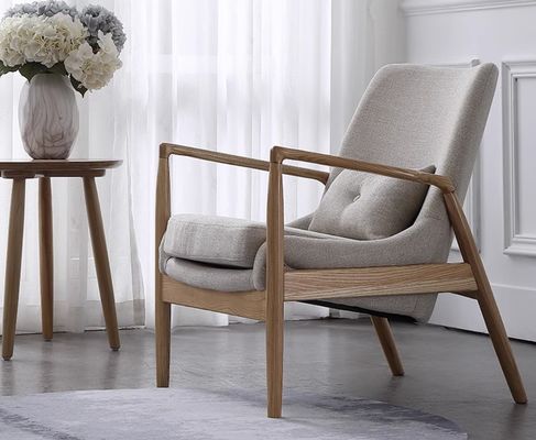 거실 가구 견고한 목재 의자 소파 가루 된 팔바닥 및 쿠션