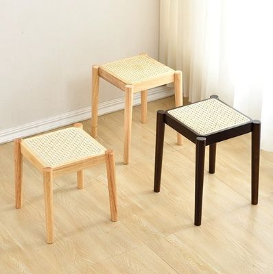 고무 목재 프레임 목재 대중 래탄 식탁 의자