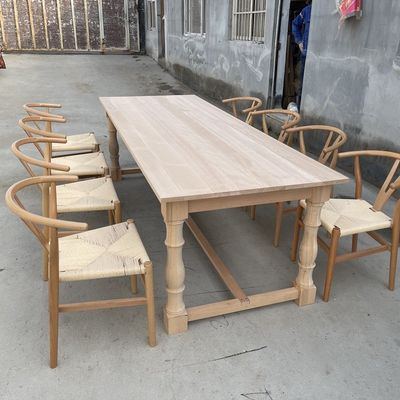 니트로 랙어 마감 미국 컬러 테이블 Rectamgle 고형 목재 식탁 접기 테이블 현대적 간단한 디자인