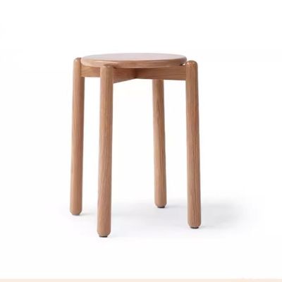 겹쳐질 수 있는 목재 의자 고형 목재 식탁 의자 오크 목재 덮개 재료로 간단하게 설계