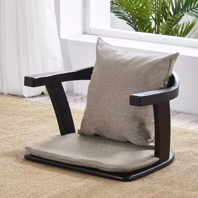 단단한 목재 거실 가구 등지 지원 및 등지 없는 일본 타타미 바닥 의자