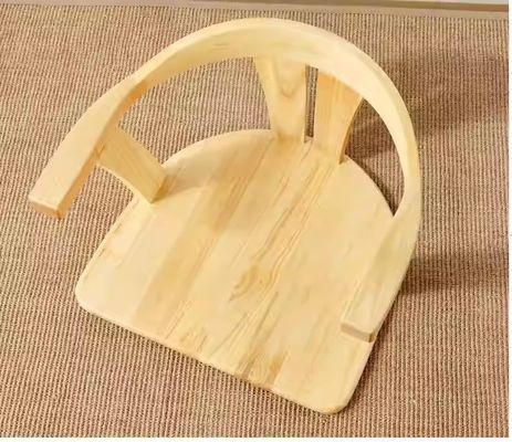 단단한 목재 거실 가구 등지 지원 및 등지 없는 일본 타타미 바닥 의자