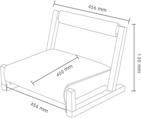 고형 목재 일본 타타미 바닥 의자 등지 편안한 앉는