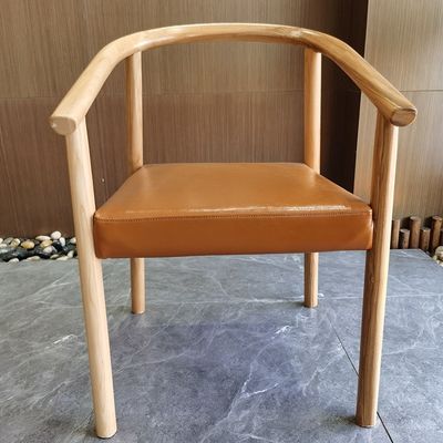 북유럽 단단한 목재 PU 가죽 패드 식당 의자 레스토랑 맞춤형 디자인 및 OEM 서비스 허용
