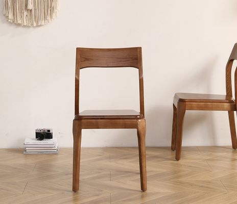 클래식 모던 스타일 갈색 튼튼 나무 식당 의자 갈색