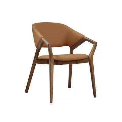NO 현대 럭셔리 목재 휴식용 Arm Chair를 위한 접힌 단단한 재나무 식탁 의자 호텔 방