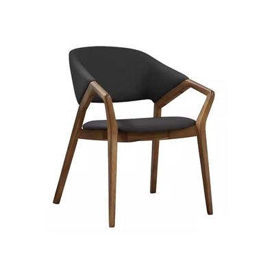 NO 현대 럭셔리 목재 휴식용 Arm Chair를 위한 접힌 단단한 재나무 식탁 의자 호텔 방