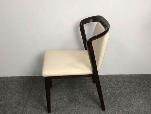 레스토랑 식탁 의자 고체 재 나무 프레임 현대 고급용 목재 포장 의자