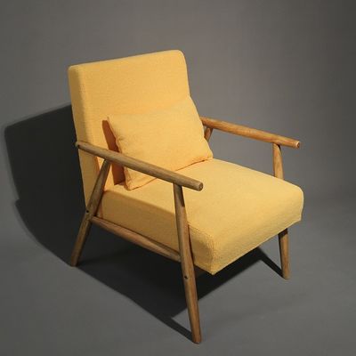 홈 가구 W66*D77*H87CM 단단한 목재 직물 목재 소파 의자 현대 디자인 부드러운 의자 의자 거실 및 호텔