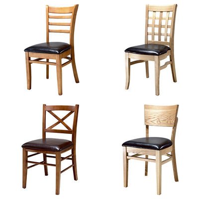 레스토랑 디자인 스타일의 현대 고형 목재 의자 현대 NO 접힌