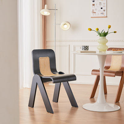 호텔 레스토랑 노르딕 나무 식탁 의자 니트로 라크 가공 및 고무 나무 프레임