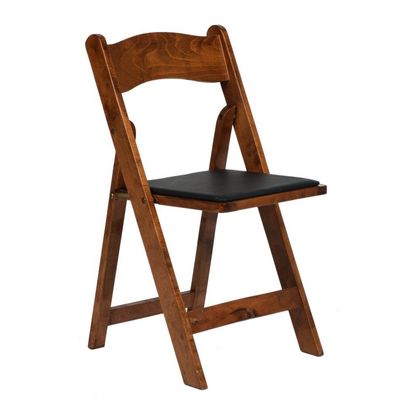 오피스 식사 및 웨딩 니트로 라크 페니쉬가있는 목재 접는 라탄 의자