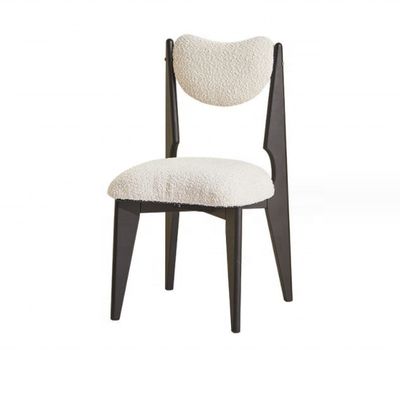 모든 스타일 침실 나무 식탁 의자 색상 맞춤형과 검은 다리 흰색 벨벳