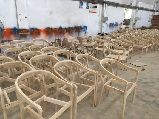 호텔 결혼식용 고전적 잔치 스타일의 단단한 나무 팔받침 식탁 의자