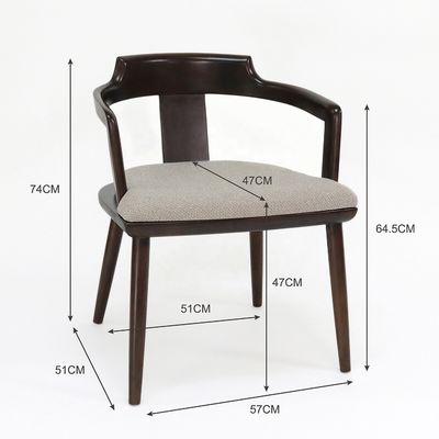 실내 식당 식탁 의자 고형 목재 의자 쿠션 및 현대 디자인 호크넛 컬러 팔자리