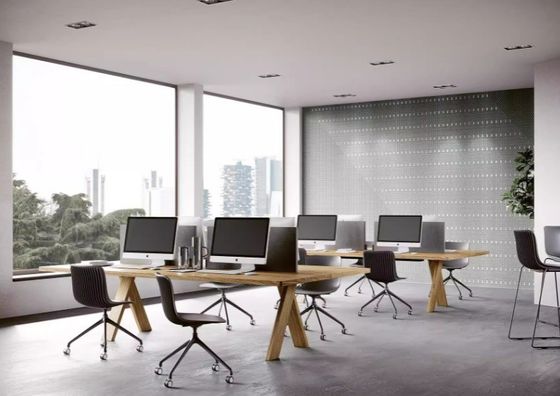 레스토랑 가정용 단순 목재 식탁 소매자격 다중 크기 직사각형 테이블