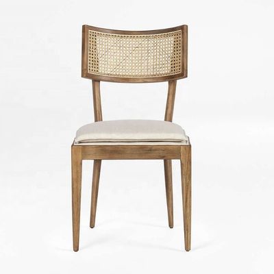 현대 레스토랑 가구 디자인 라탄 뒷면 목재 식탁 의자