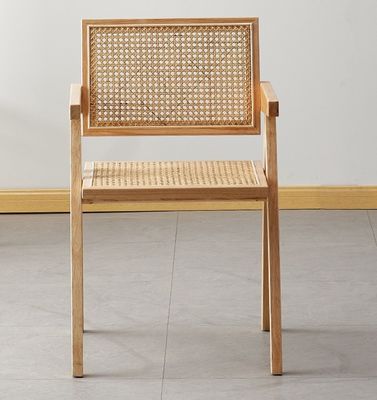 호텔 레스토랑 가구 뜨거운 노르딕 고체 나무 식탁 의자 고판 라탄 등반과 함께 높은 수요