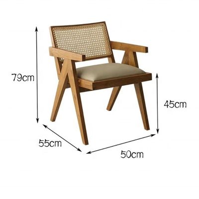 특정 식탁 의자 디자인 집 가구 메일 포장 및 포장 된 단단한 나무로 된 라탄 의자