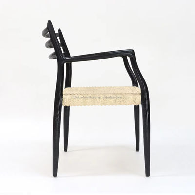 고체 나무 식탁 의자 가구 W64*D50.5*H77CM 수작업 외관 로프 종이 코드 의자 우편 포장 Y
