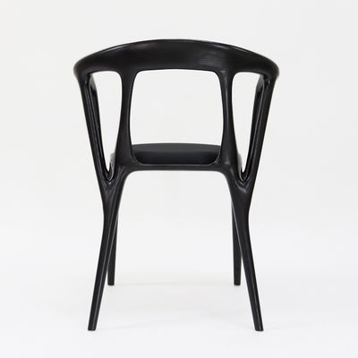 2024 빈티지 니트로 라크 가공 목재 예술적 맞춤형 가구 직물 가루 식당 의자