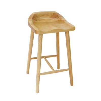 노르딕 스타일의 홈 바 및 가정 가구용 고형 나무 바 의자
