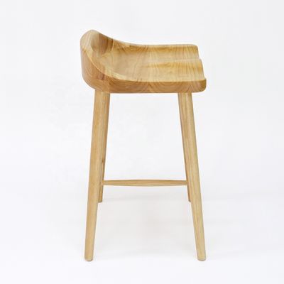노르딕 스타일의 홈 바 및 가정 가구용 고형 나무 바 의자