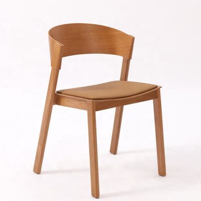 OEM 서비스 받아 현대 노르딕 식당 고대 구부러진 고형 목재 겹쳐질 수 있는 의자