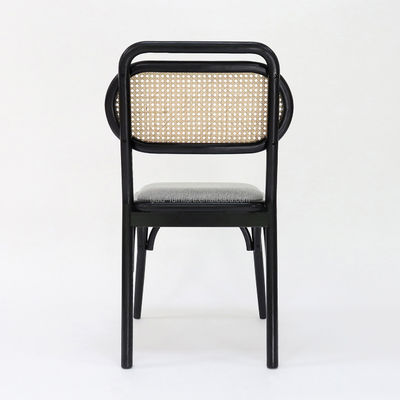 맞춤형 디자인 식탁용 목재 라탄 의자 W47*D51*H82.5CM 천연 고체 나무