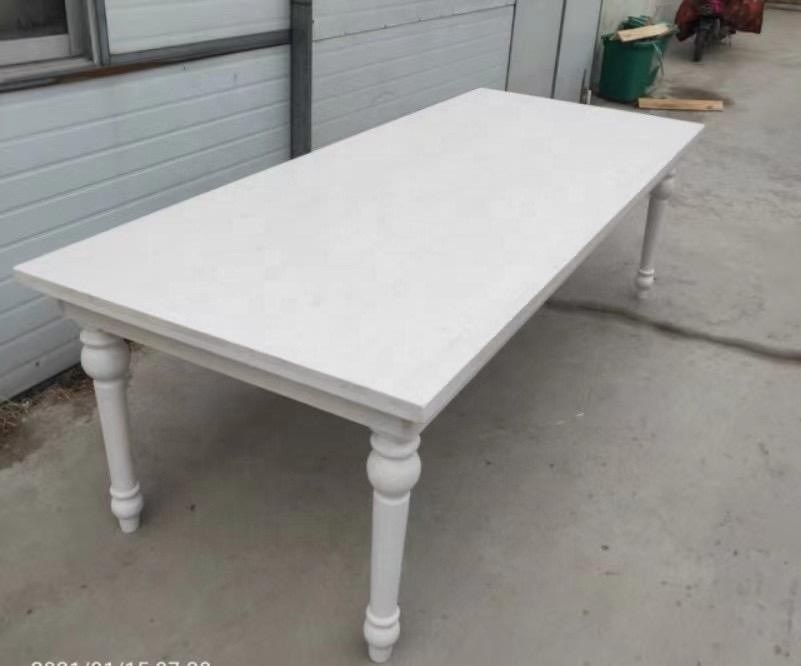 메일 포장 Y 단단한 목재 주요 재료 야외 결혼식 행사 대여 식탁 농장 테이블 접이 테이블