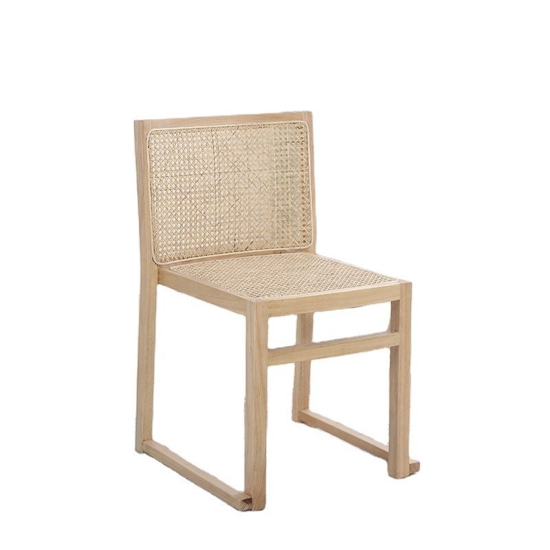 식실 가구 실제 래튼 고형 나무 식탁 의자