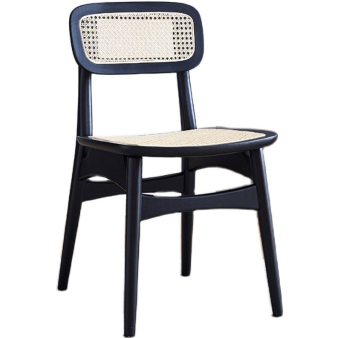 현대적인 디자인 노르딕 실용적인 단단한 나무 의자 레스토랑용 라탄 식탁 의자