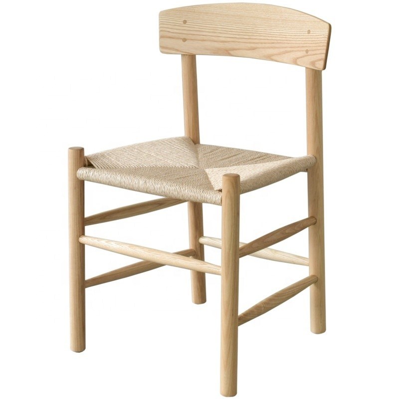 하이엔드 고체 목재 일본 로프 직물 구부러진 등반 야외 레저 의자 NO 접힌 솔루션 선택 유형 버전