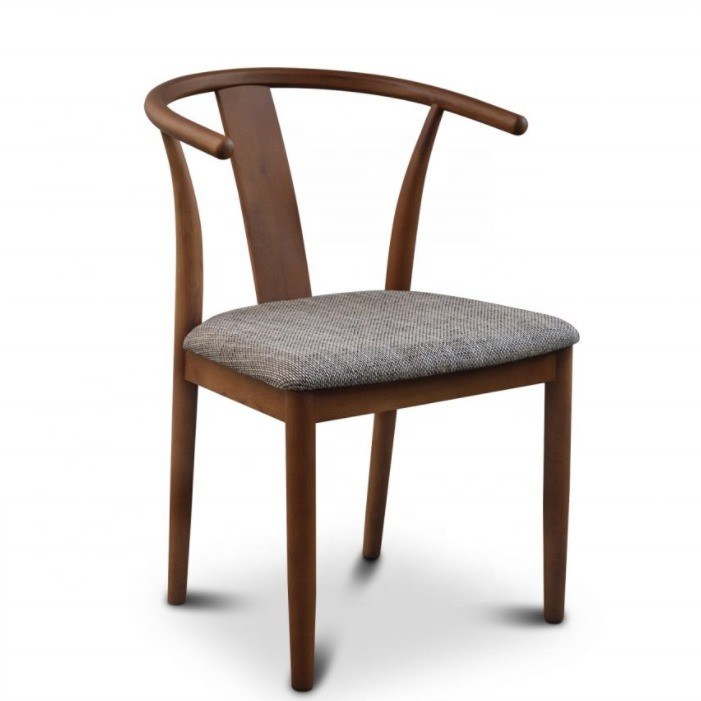 빈티지 커피숍 가구 단단한 나무 식탁 Wishbone 의자 쿠션과 마호가니 마무리 2 년 보증