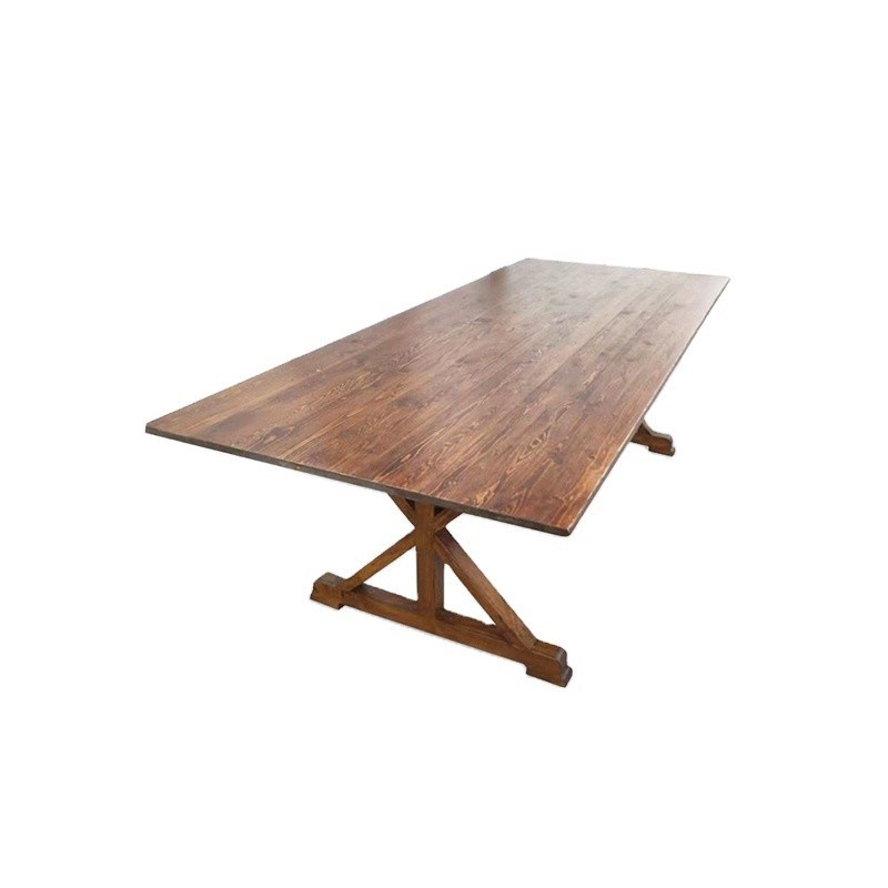 일반 가정 가구 현대 자연 목재 식탁 및 고형 목재 식탁 의자