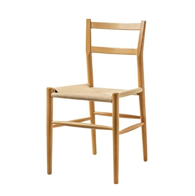 튼튼한 목재 식탁 의자 엮은 코드 쿠션