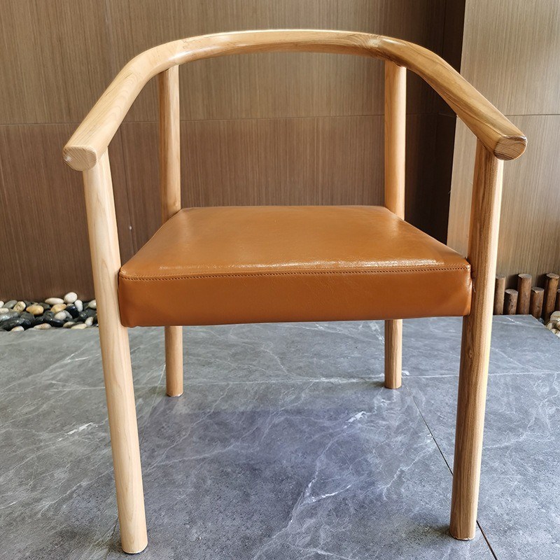 북유럽 단단한 목재 PU 가죽 패드 식당 의자 레스토랑 맞춤형 디자인 및 OEM 서비스 허용