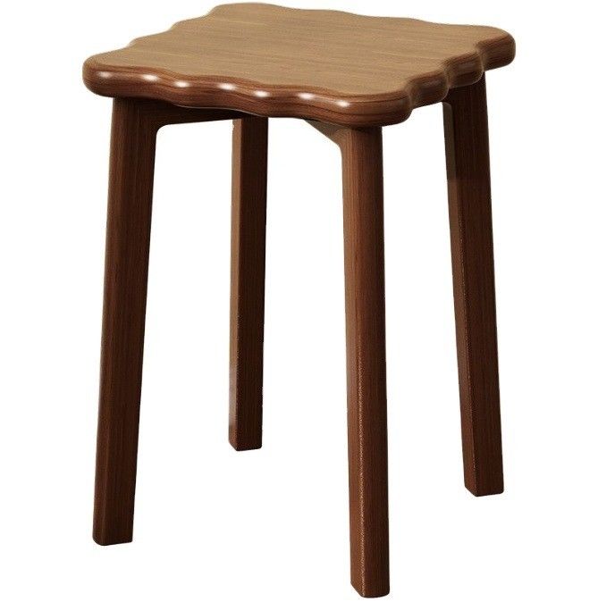라탄 덮개 목재 의자 공간 절약 디자인 고체 목재 프레임 33*33*45cm 식탁 의자