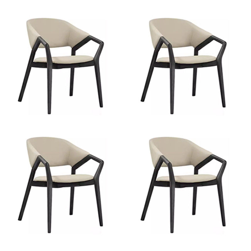 NO 현대 럭셔리 목재 휴식용 Arm Chair를 위한 접힌 단단한 재나무 식탁 의자 호텔 방