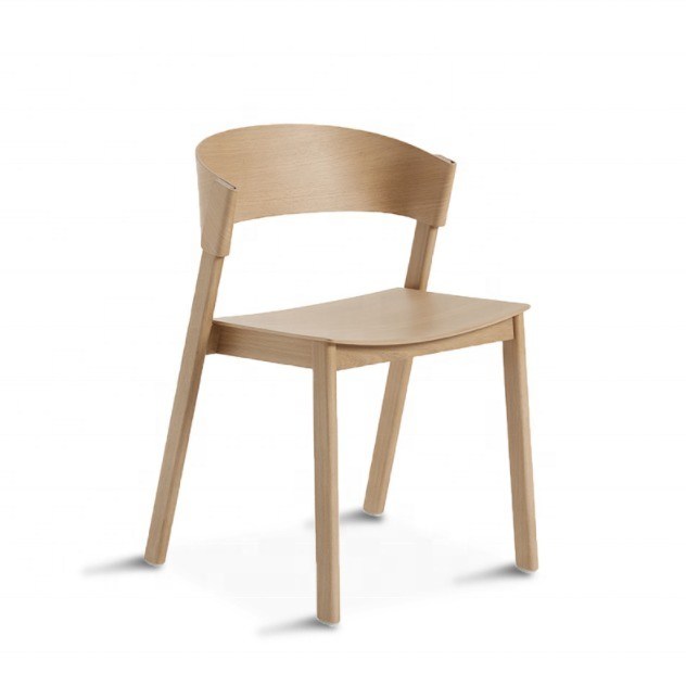 OEM 서비스 받아 현대 노르딕 식당 고대 구부러진 고형 목재 겹쳐질 수 있는 의자
